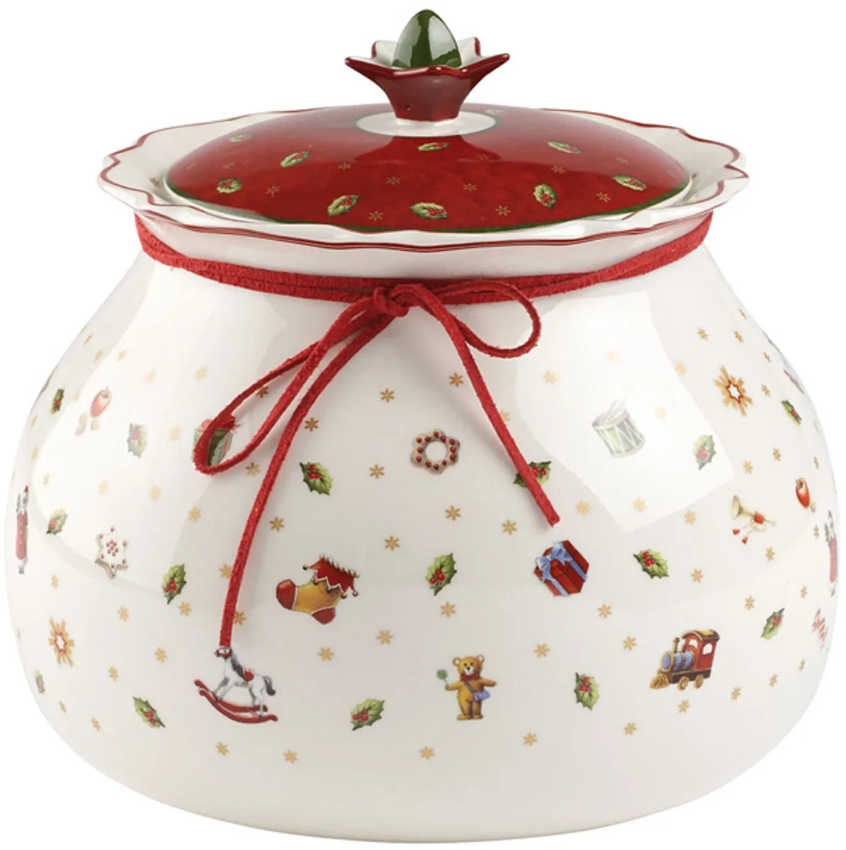 Toy's Delight Pot Met Deksel 20 cm van Villeroy & Boch in Wit, Rood – productfoto