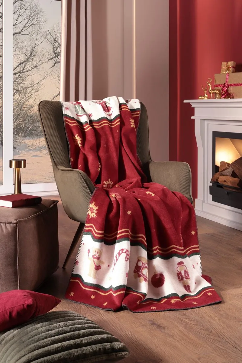 Plaid Delight Ruby von Villeroy & Boch in Rot – Produktfoto