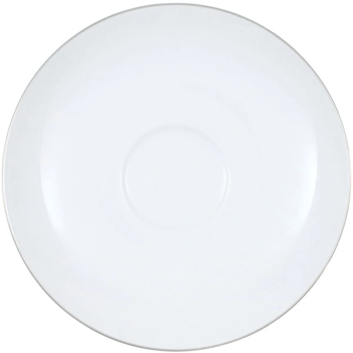 Untertasse Anmut Platinum No.1 ø 15 cm von Villeroy & Boch in Weiß, Silber – Produktfoto