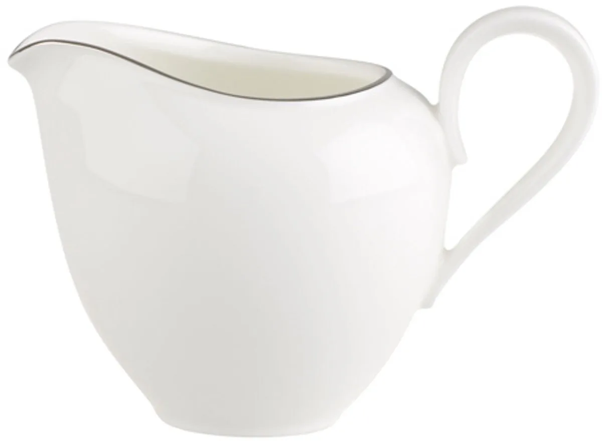 V&B Anmut platinum melkkan van Villeroy & Boch in Wit, Zilver – productfoto