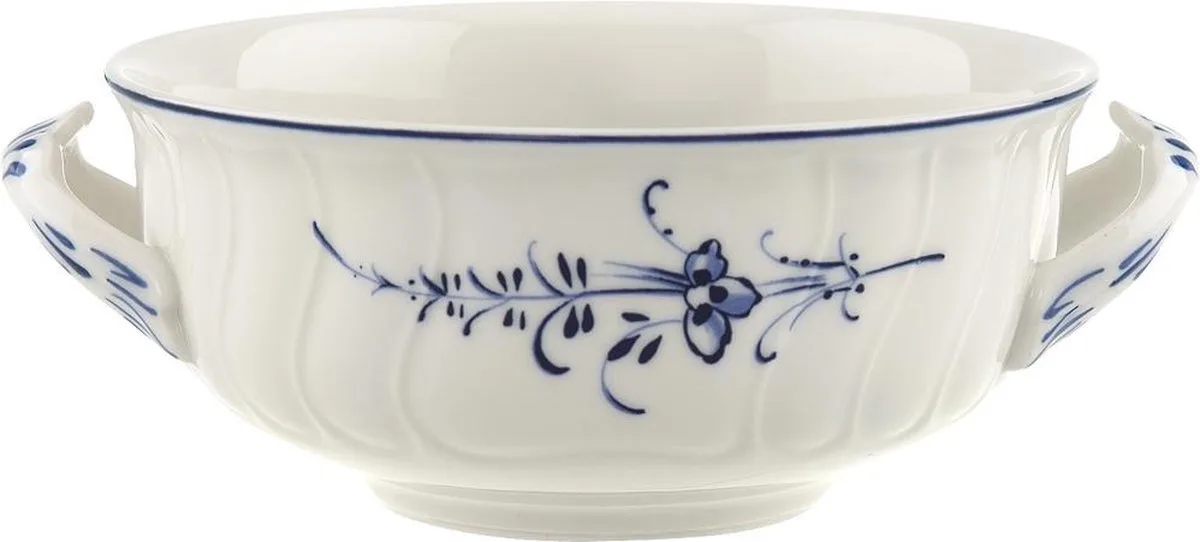 Vieux Luxembourg Soepkop - 0.4 l - Wit fra Villeroy & Boch i Blå, Hvid – produktbillede