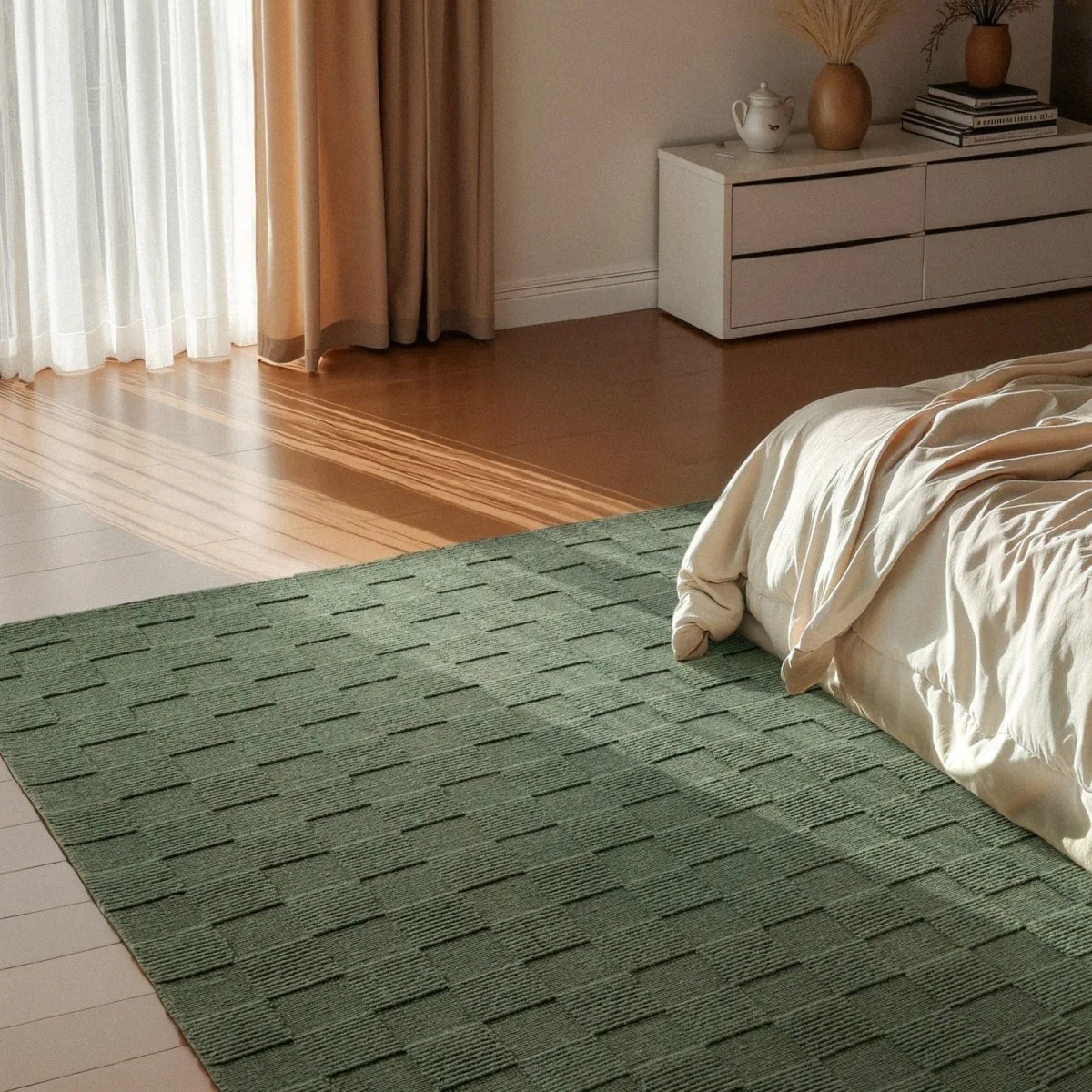Villeroy & Boch 1766 wollen vloerkleed Scala - 160 x 230 cm - (M) von Villeroy & Boch in Grün – Produktfoto
