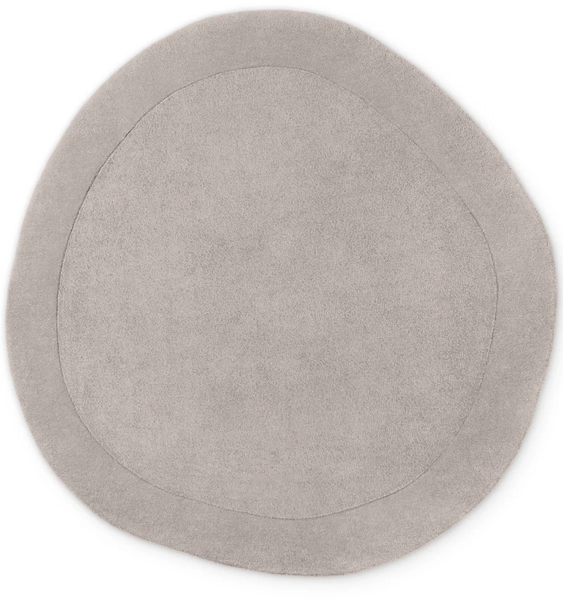 Villeroy & Boch 1812 wollen vloerkleed organisch rond Kivi Naturel - Organisch rond 160 Ø - (M) fra Villeroy & Boch i Grå – produktbillede