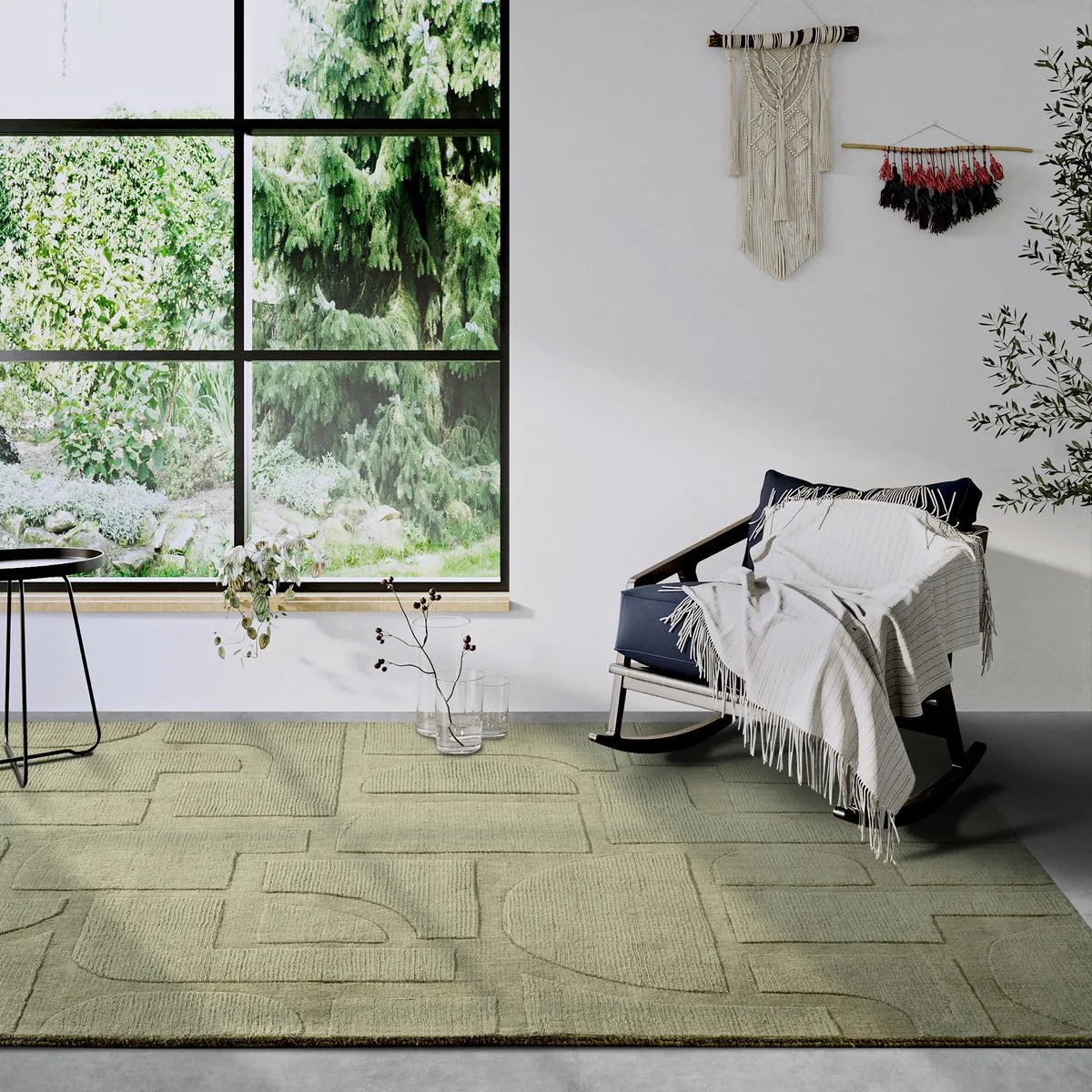 Villeroy & Boch 1906 wollen vloerkleed Charlotte - 160 x 230 cm - (M) från Villeroy & Boch i Grön – produktbild