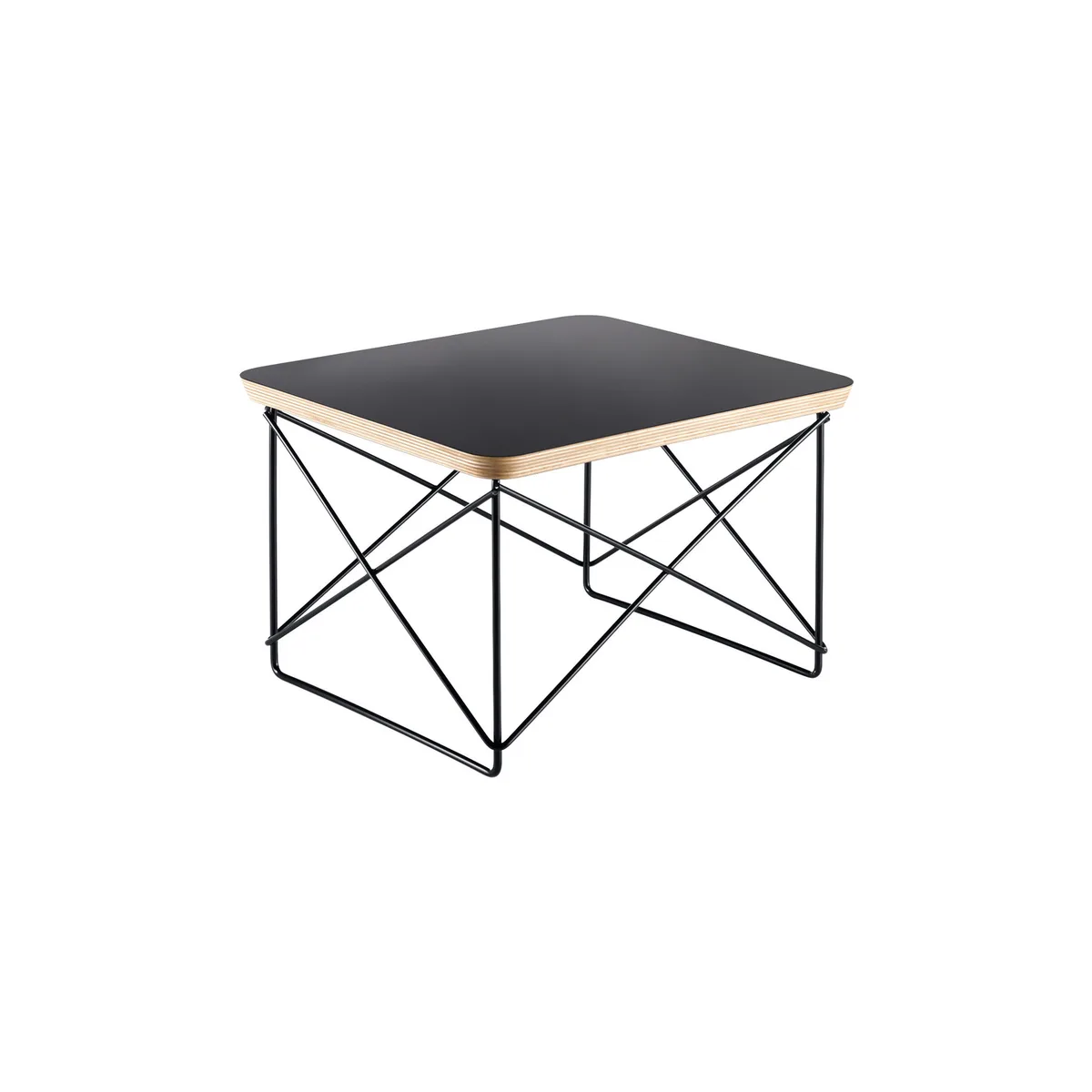 Beistelltisch Occasional Table LTR - Schwarz - HPL-Laminat - Designer Charles & Ray Eames van Vitra – productfoto