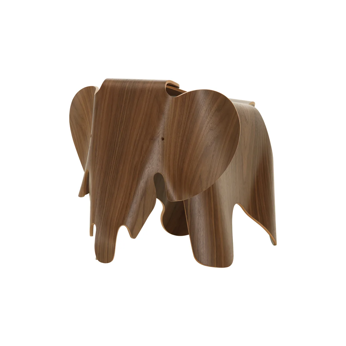 Dekoration Eames Elephant - Braun - Nußbaumfurnier - Designer Charles & Ray Eames van Vitra – productfoto