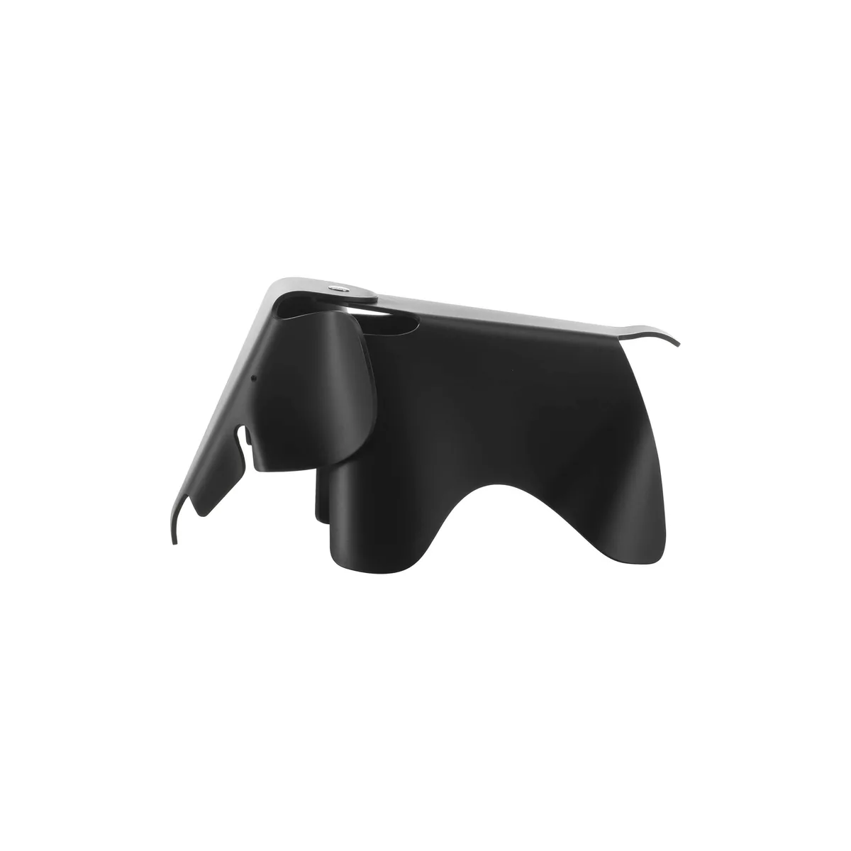 Dekoration Eames Elephant - Schwarz - Recyceltes Polypropylen - Designer Charles & Ray Eames von Vitra – Produktfoto