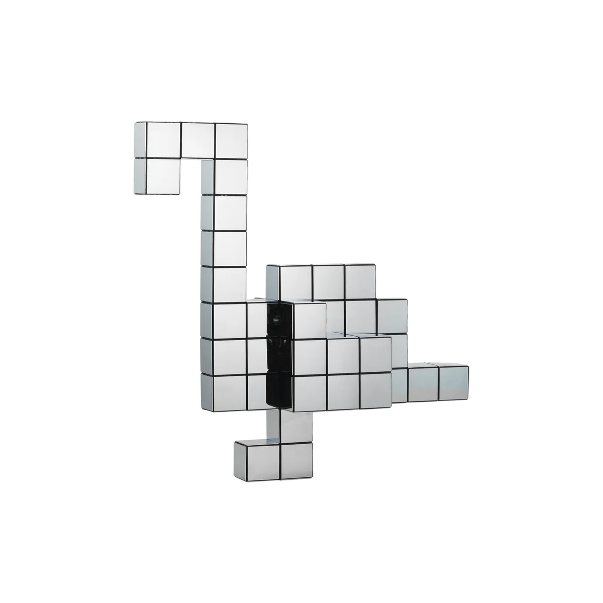 Dekoration Panton Cubes - Silber - Recyceltes ABS - Designer Verner Panton von Vitra – Produktfoto