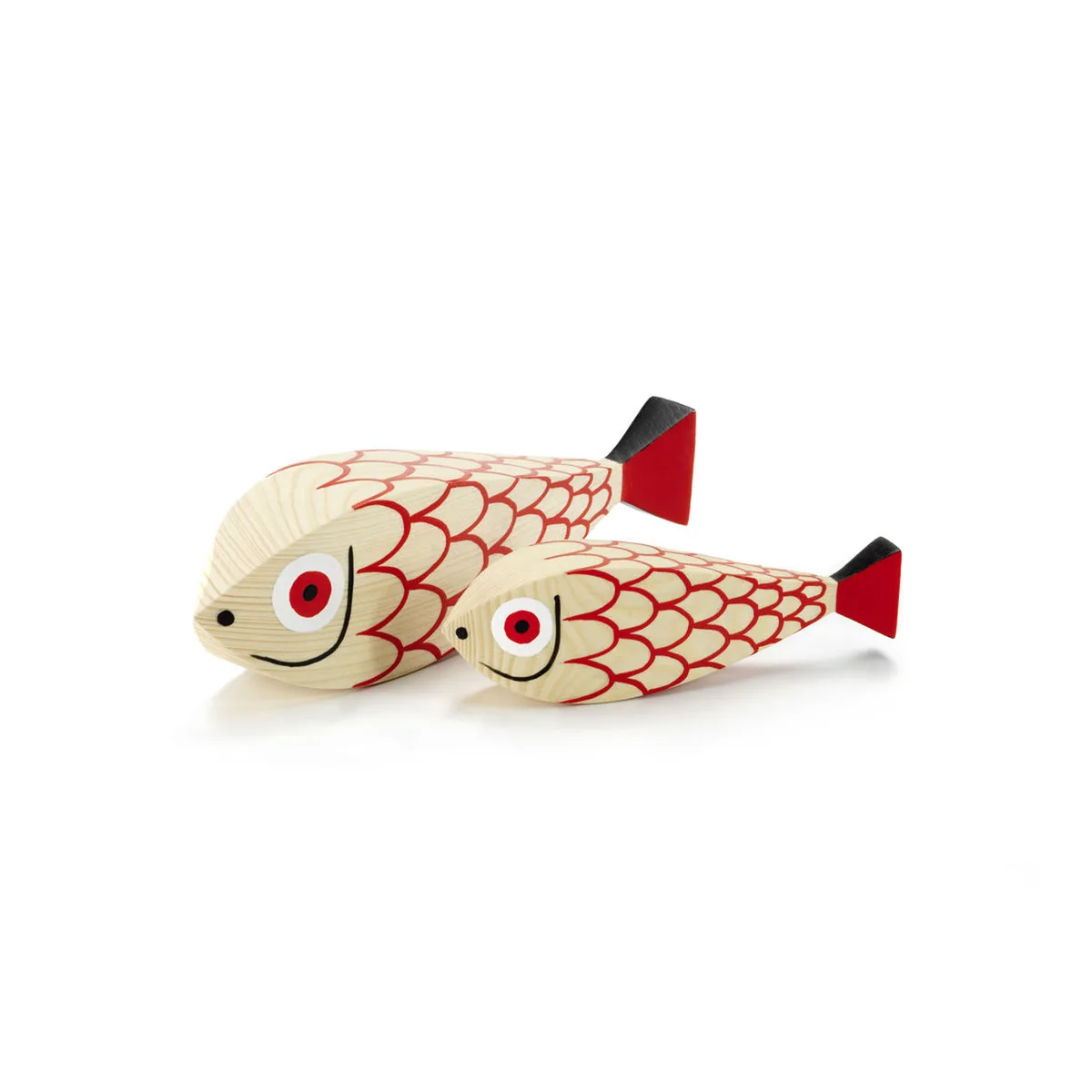 Dekoration Wooden Dolls - Rot - Tanne - Designer Alexander Girard von Vitra – Produktfoto