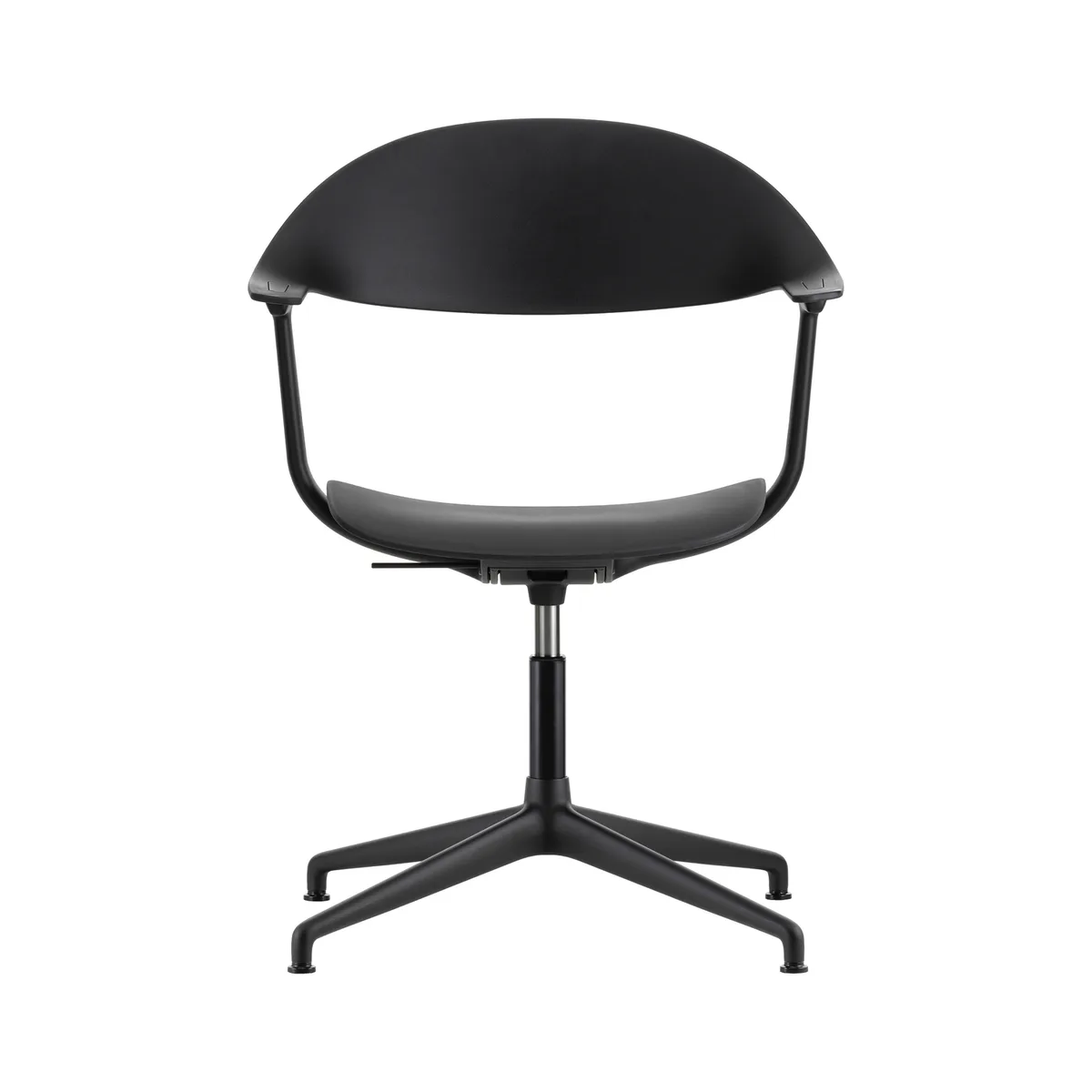 Drehsessel Mynt - Schwarz - Recyceltes Polypropylen - Designer Erwan Bouroullec de Vitra – photo du produit