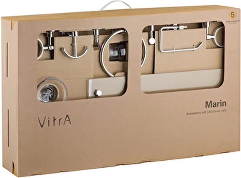 Marin Accesory Set 6 Pieces de Vitra en Chrome – photo du produit