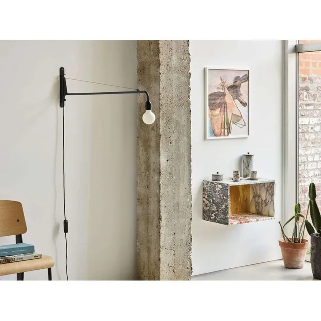 Petite Potence Wandlamp Zwart - Vitra - Woonkamer - Metaal