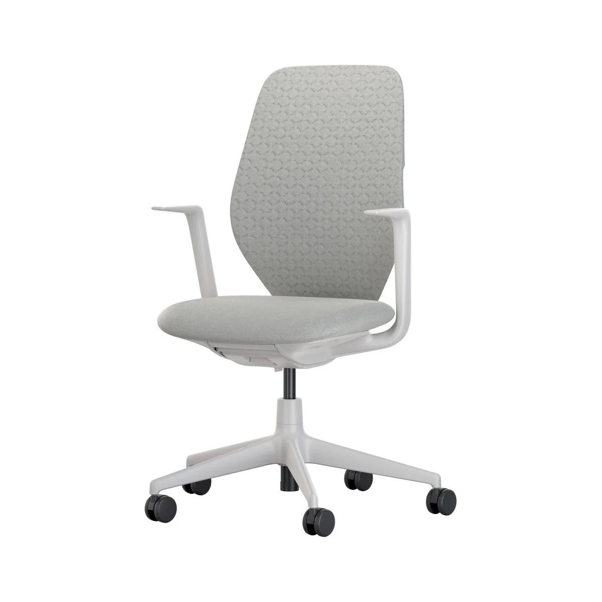 Sessel mit Rollen ACX - Grau - Gepolsterter Strickstoff - Designer Antonio Citterio fra Vitra – produktbillede