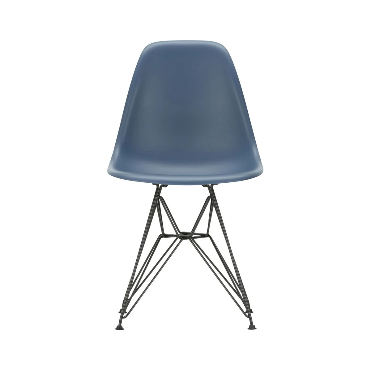 Stuhl Eames Plastic - Blau - Recycelter Kunststoff (Post-Consumer) - Designer Charles & Ray Eames de Vitra – photo du produit