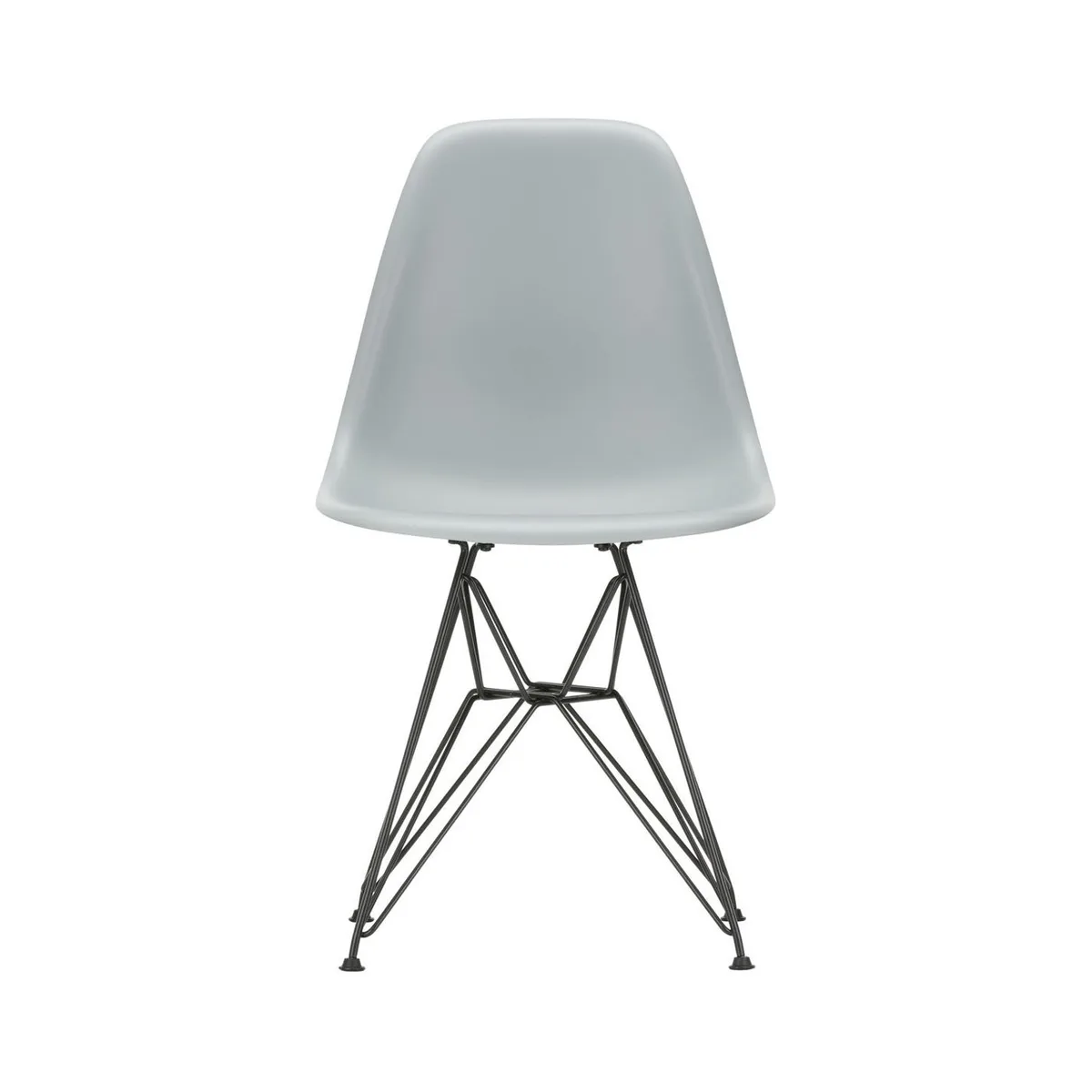 Stuhl Eames Plastic - Grau - Recycelter Kunststoff (Post-Consumer) - Designer Charles & Ray Eames de Vitra – photo du produit