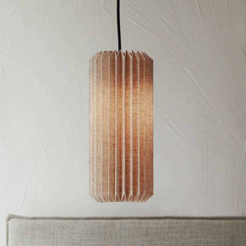 Alba hanglamp, Ø 15 cm, naturel, linnen de Watt & Veke – photo du produit