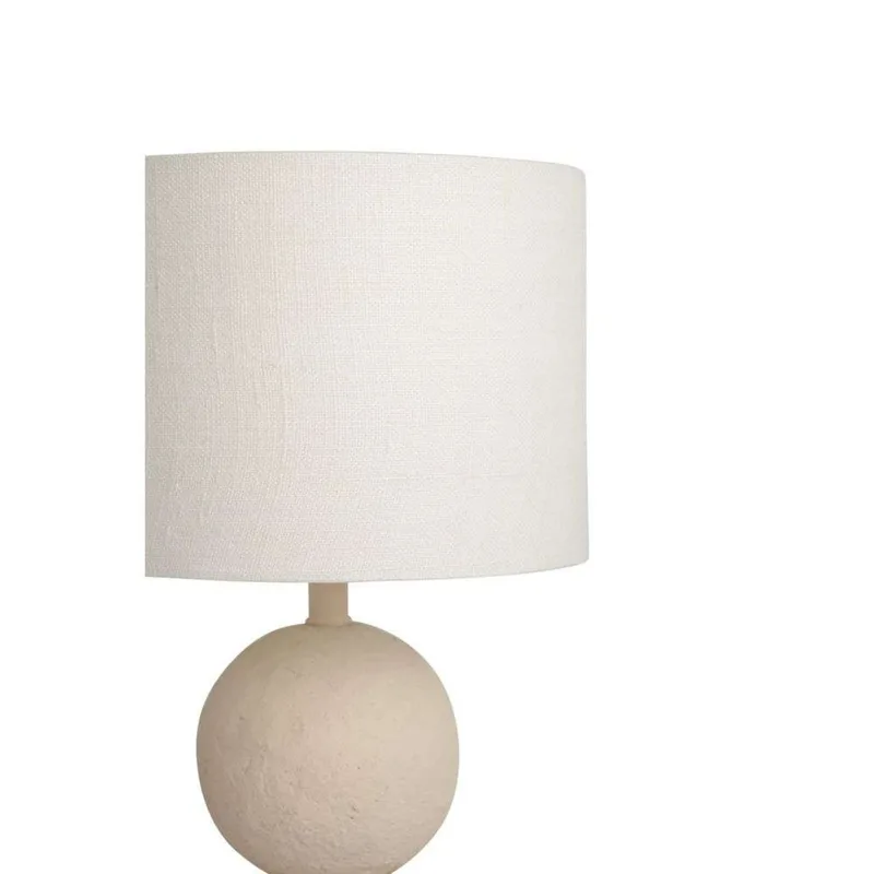 Cia tafellamp beige/wit papier-maché E27 by Watt & Veke – product photo