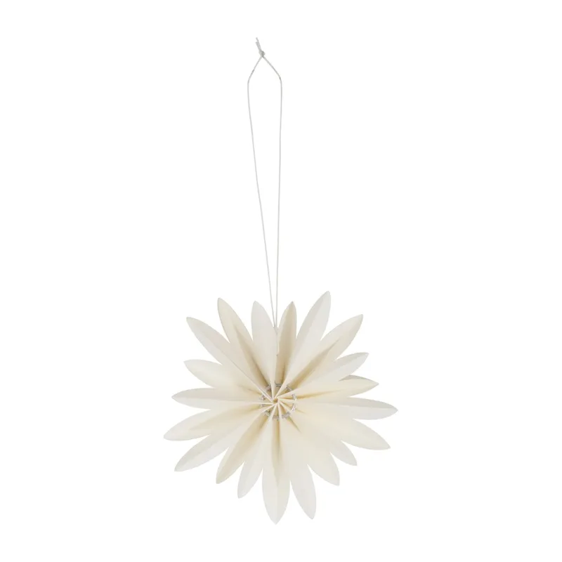 Flower Weihnachtsanhänger Ø10cm Weiß von Watt & Veke – Produktfoto