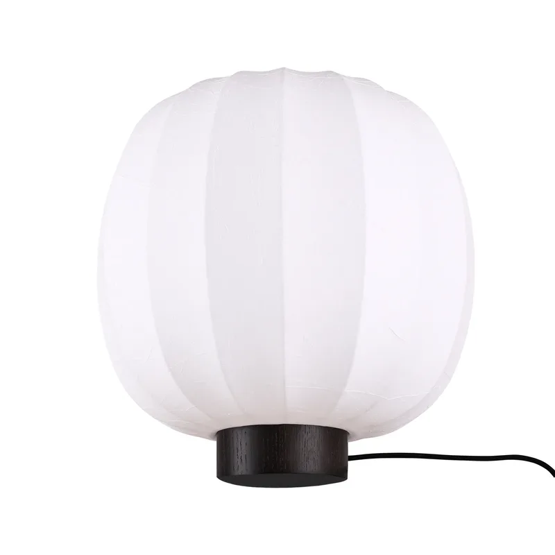 Lunari Tischlampe White-Dunkle Esche, Ø30x32 cm von Watt & Veke – Produktfoto