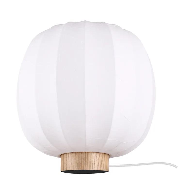 Lunari Tischlampe White-Natur Esche, Ø30x32 cm von Watt & Veke – Produktfoto