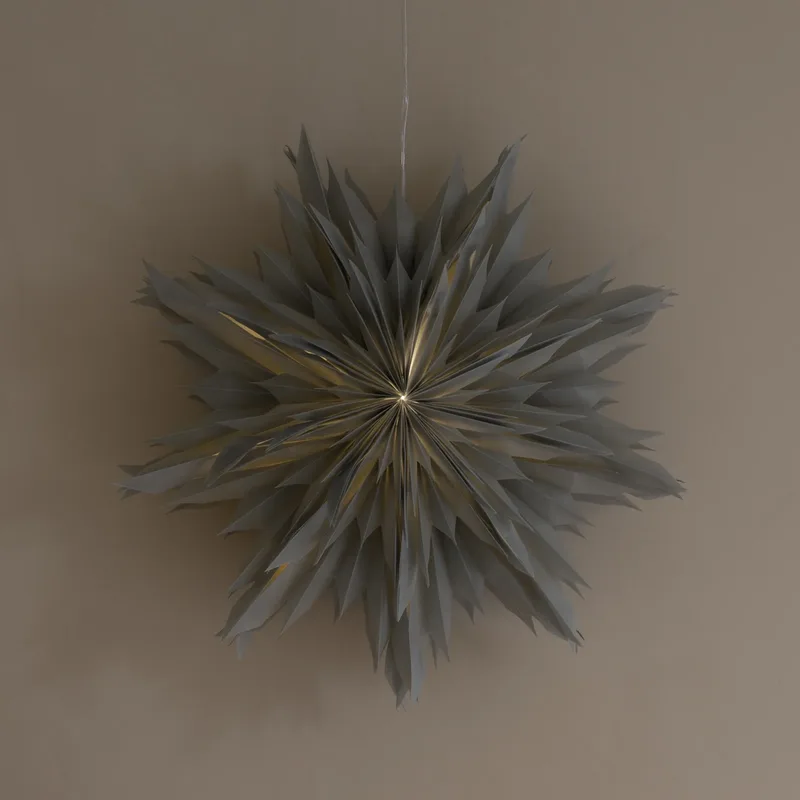 Oslo papieren ster, grijs, Ø 60 cm, papier by Watt & Veke – product photo