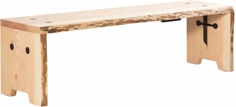 Forestry Bench | Tuinbank | 3 personen by Weltevree in Brown – product photo