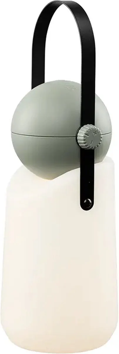 Guidelight | Multifunctionele & Oplaadbare Lantaarn voor Buiten | Windlicht, Zaklamp, Camping Lamp, Buitenlamp, Sfeerlamp | Spatwaterdicht | Sfeerlicht Buitenverlichting | Cement Grijsgroen RAL 7033 by Weltevree in Cement Grijsgroen RAL 7033 – product photo