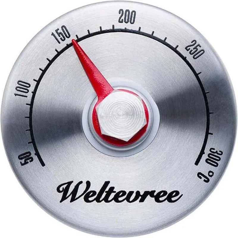 Magnetische Thermometer | Outdooroven Thermometer by Weltevree in Silver – product photo
