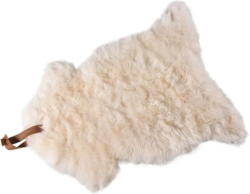 Sheepscoat | Schapenvacht Stoelkussen, Schapenvachten Vloerkleed | Met Lus | Natuurlijk Wol van Tesselaar Schapen von Weltevree in Weiß – Produktfoto
