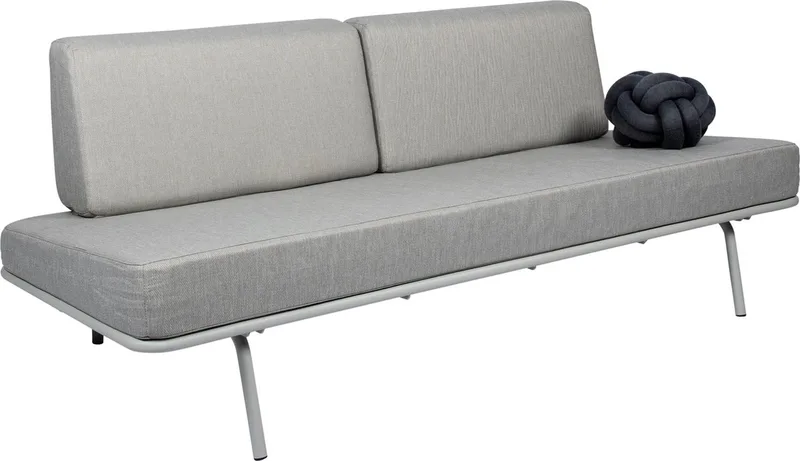 Sofabed | Ligbed Tuin, Zonnebed, Loungebed Buiten Loungebank | Tuinmeubel | Waterdicht | Max, 250 Kg | Lichtgrijze Kussens & Grijs Frame från Weltevree i Lichtgrijs-Grijs – produktbild
