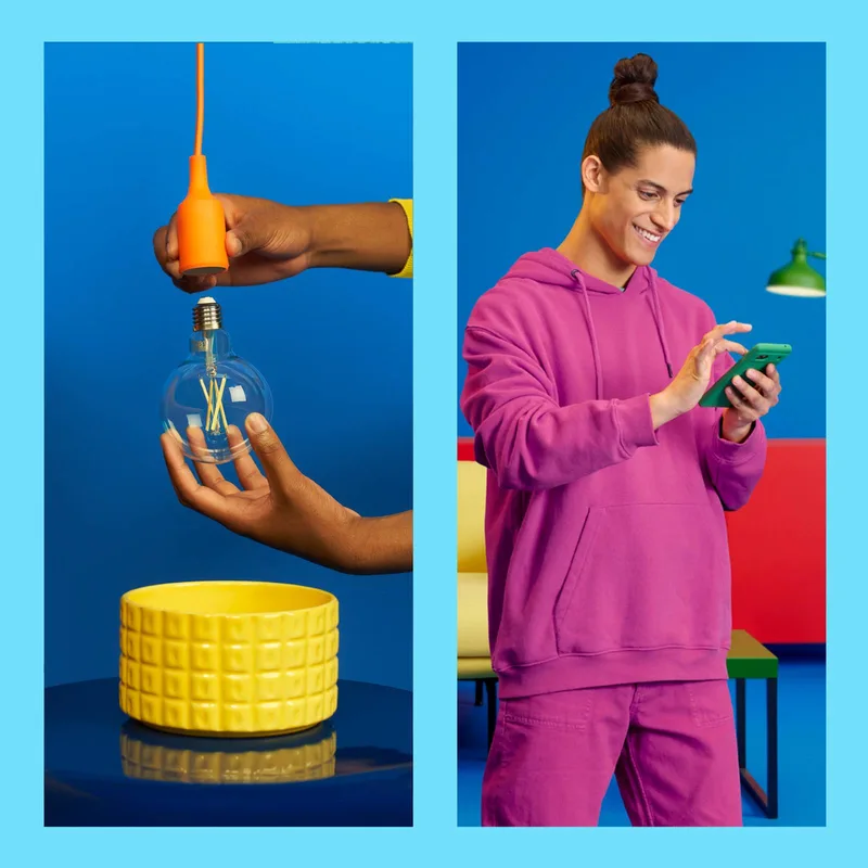 A60 LED lamp Wi-Fi E27 7W amber CCT von WiZ – Produktfoto 4 von 5