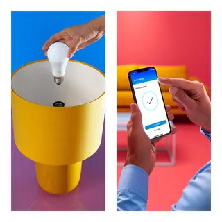 A60 LED mat WiFi E27 8,5W RGBW afstandsbediening set van 2 de WiZ – photo du produit 2 sur 5