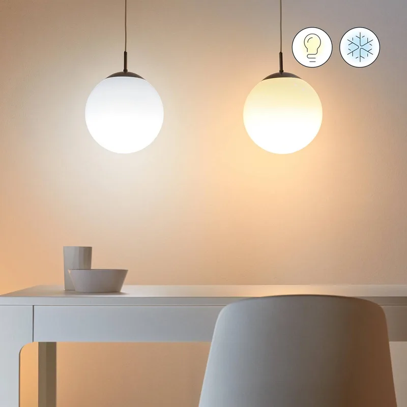 A60 LED mat WiFi E27 8,5W RGBW afstandsbediening set van 2 de WiZ – photo du produit 5 sur 5