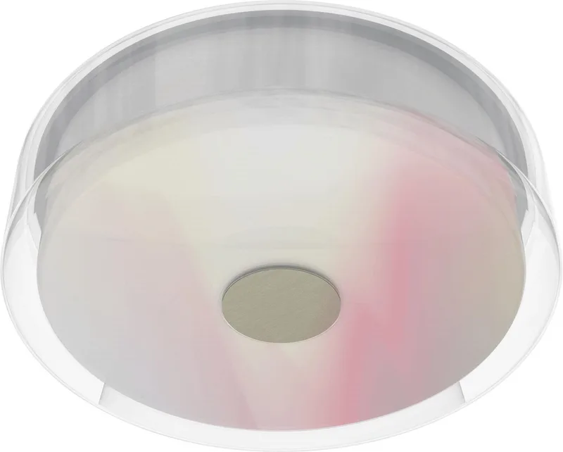 colors plafondlamp LUNAR - 2000lm - IP23 - met afstandsbediening WiZmote - glas de WiZ en Wglas – photo du produit