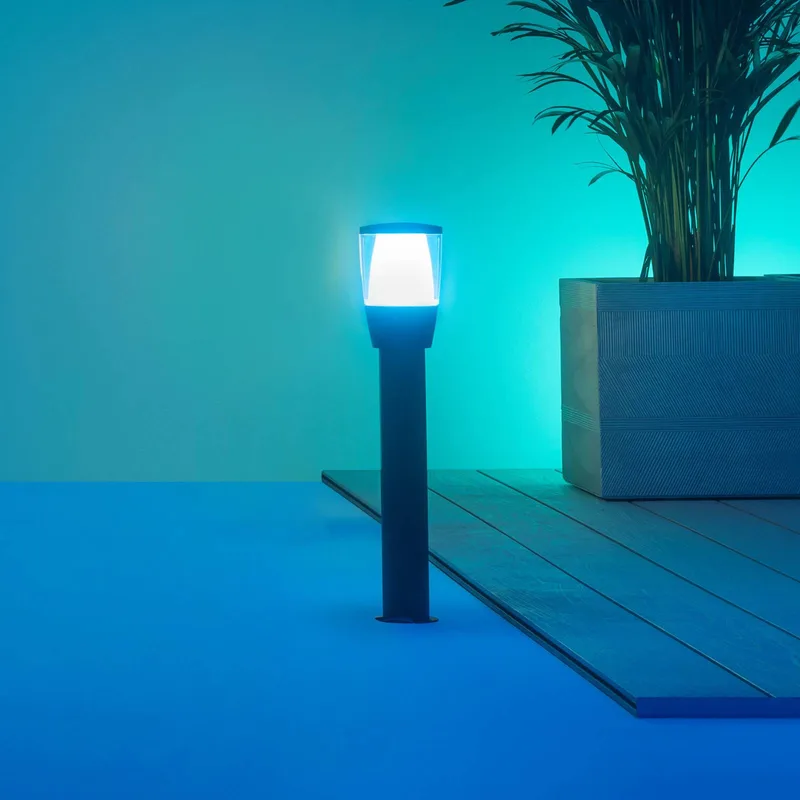 Elpas LED tuinpadverlichting RGBW start-set von WiZ in Schwarz – Produktfoto