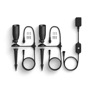 LED spot Ground starter-kit dubbelpak by WiZ in Black – product photo 5 of 5