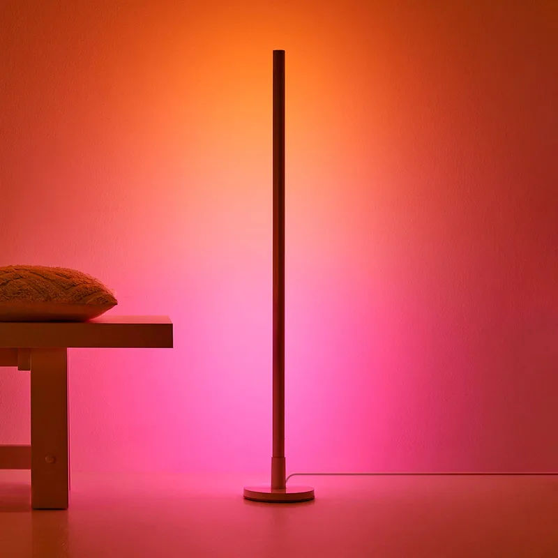 LED vloerlamp Pole, Tunable White and Color de WiZ en Blanc – photo du produit
