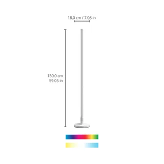 LED vloerlamp Pole, Tunable White and Color by WiZ in White – product photo 3 of 4