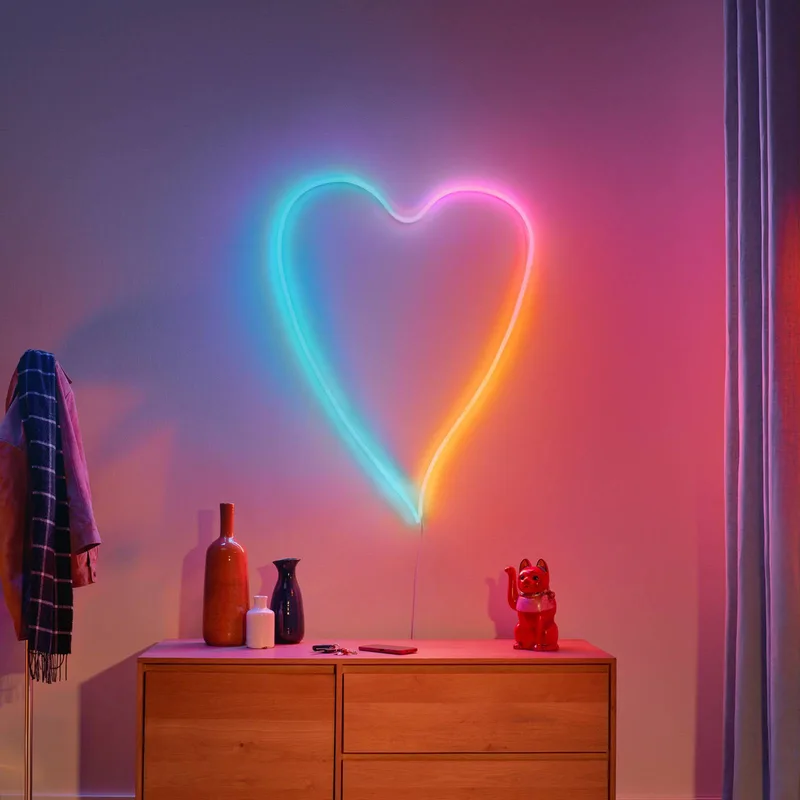 Neon Flex LED-list IP20, RGB 3 m från WiZ i Vit – produktbild