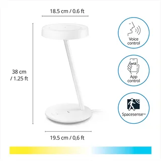 Portrait LED tafellamp sensor CCT by WiZ in White – product photo 3 of 5