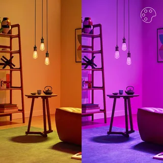ST64 LED filament lamp WiFi E27 6,3W RGBW by WiZ – product photo 2 of 5