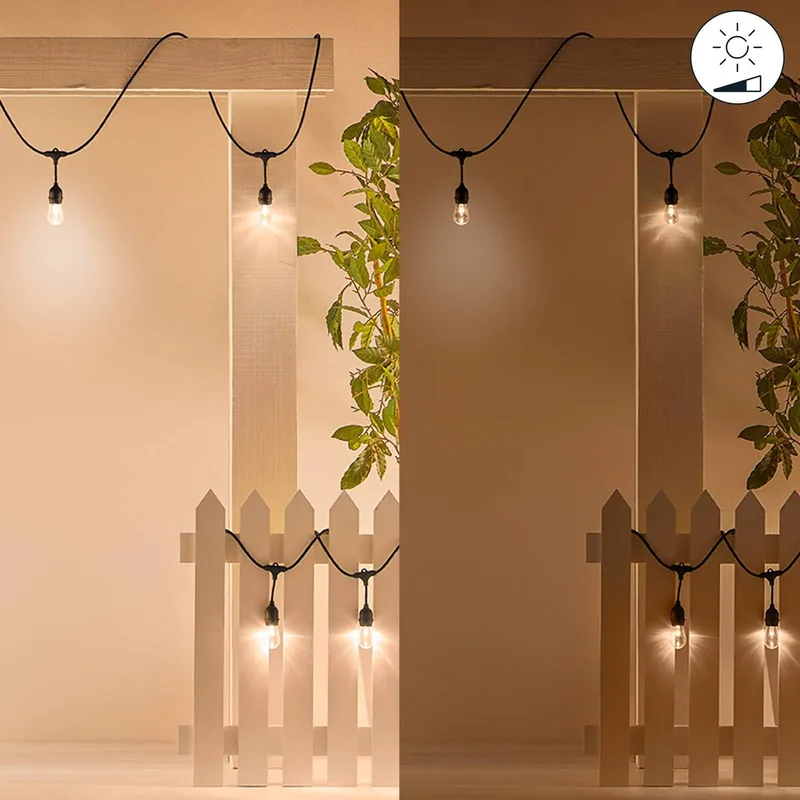 String Lights LED lichtketting voor buiten, 14,8 m, CCT, RGB by WiZ in Black – product photo