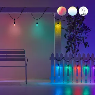 String Lights LED lichtketting voor buiten, 14,8 m, CCT, RGB by WiZ in Black – product photo 3 of 5