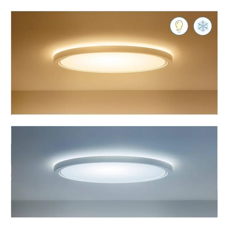 SuperSlim LED plafondlamp RGBW Ø54cm von WiZ in Weiß – Produktfoto 3 von 5