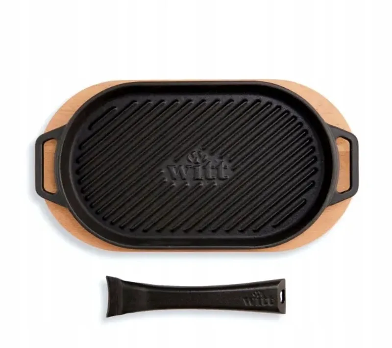 Witt Grillpan 24cm Gietijzer - Geschikt voor Inductie från WiZ i Svart – produktbild