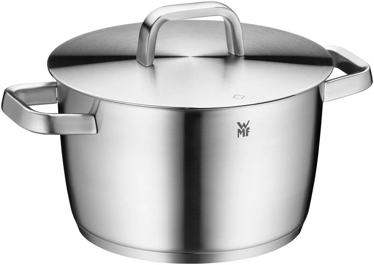 Fleischtopf Iconic Kochtopf mit Deckel, 22 cm, Cromargan Edelstahl rostfrei 18/10 (1-tlg), TransTherm-Allherdboden de WMF – photo du produit