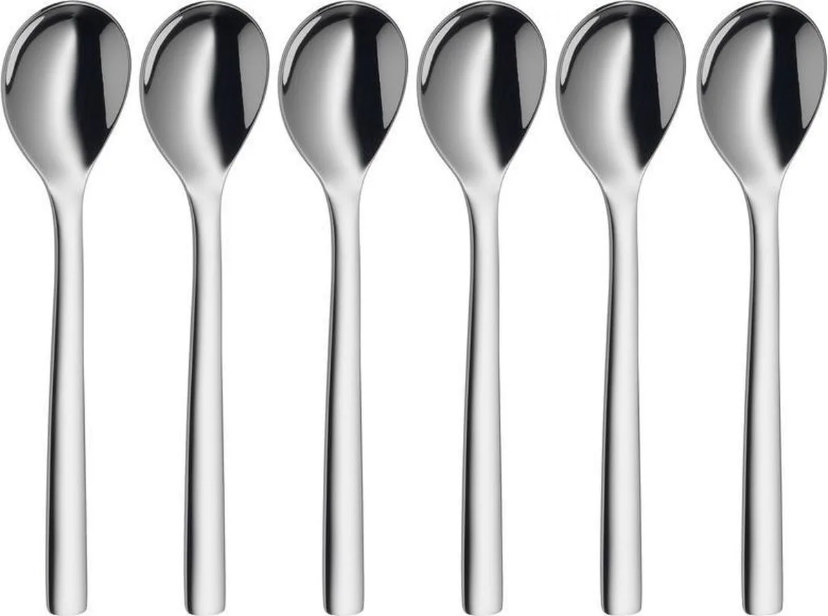 Nuova - Eierlepels - 6-delig - RVS - Vaatwasserbestendig van WMF in Zilver – productfoto