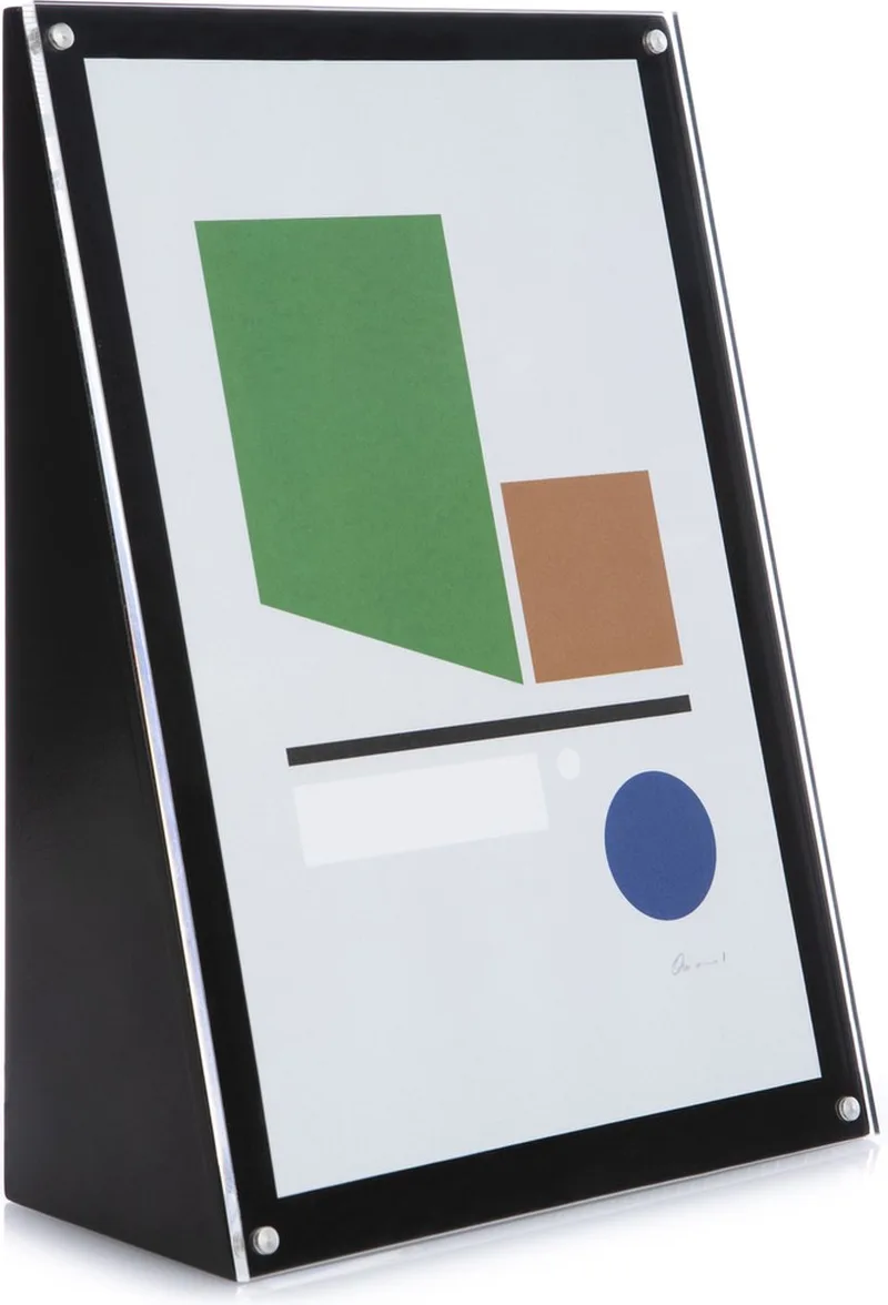 Angolo Fotolijst 30x21cm Black - Fotolijst uit hout - Beschikbare kleuren: WHITE / BLACK / WALNUT - Design fotokader by XLBoom in Black – product photo