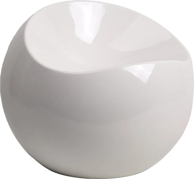 Ball Chair Grite - Design ronde stoel van gerecycled ABS - Verkrijgbaar in diverse kleuren - Speelse binnen- en buitenstoel door Finn Stone de XLBoom en Gris – photo du produit