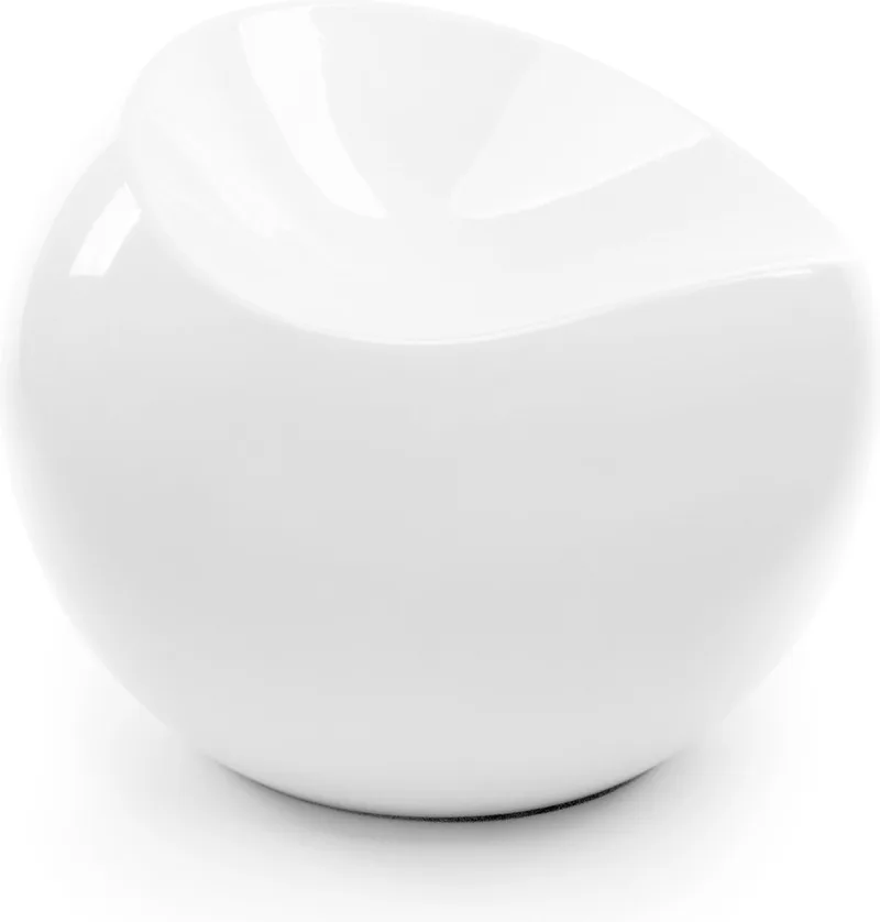 Ball Chair White - Design ronde stoel van gerecycled ABS - Verkrijgbaar in diverse kleuren - Speelse binnen- en buitenstoel door Finn Stone från XLBoom i Vit – produktbild